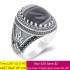 Anillo con piedra de ágata Natural para hombre, joya de plata 925 pura auténtica para boda/Fiesta, joyería de moda, regalo