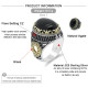 Anillo Vintage de ágata Natural para hombre, de plata 925 pura auténtica, anillo Con garra de trébol de la suerte, joyería fina de piedra CZ, regalo de moda - malaquita tienda 36