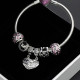 Pulsera de plata 925 auténtica, amuletos de seguridad con corazón de amor, cuentas rosas, amuletos de trébol, estilo romántico, compatibles con pulseras originales - malaquita tienda 36