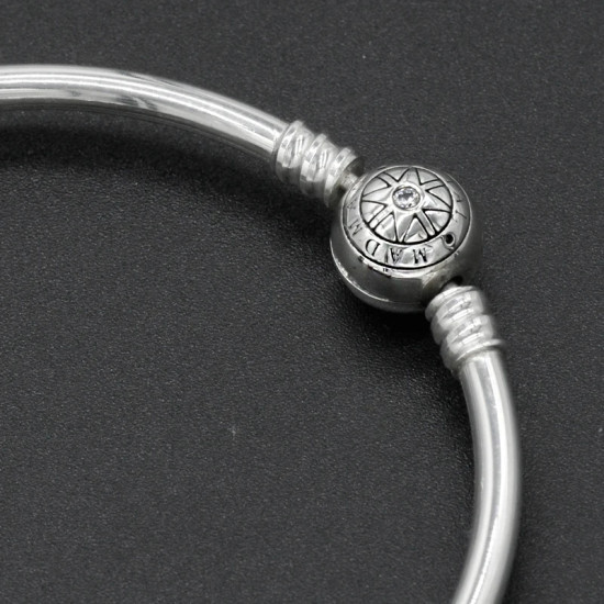 Pulseras de plata esterlina 925 para mujer, abalorios colgantes, cuentas de corazón de flores, circonita deslumbrante, regalo de joyería artesanal para mujer, regalo de boda - malaquita tienda 36