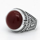 Anillos de Onyx Natural para mujer, anillo de piedra con banda de flores para hombre y mujer, joyería de moda antigua, anillos de plata de ley 925 para hombre, anillos de sello - malaquita tienda 36