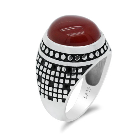 Anillo de Plata de Ley 925 con piedra natural para Hombre y mujer, joyería Vintage para Hombre y mujer, joyería de lujo para fiesta, Aneis Anillo de Plata de Ley 925 con piedra natural para Hombre y mujer, joyería Vintage para Hombre y mujer, joyería de lujo para fiesta, Aneis