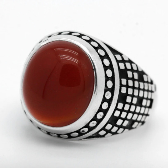 Anillo de Plata de Ley 925 con piedra natural para Hombre y mujer, joyería Vintage para Hombre y mujer, joyería de lujo para fiesta, Aneis - malaquita tienda 36
