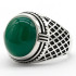 Anillo de plata 925 para hombre, con rejilla de piedra de ágata Natural, diseño clásico y sencillo, para fiesta/boda, joyería fina