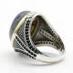 Anillo de ágata Natural para hombre, de plata 925, garra de piedra de ágata y CZ, anillo Vintage para fiesta, joyería turca, joyería fina, diseño exquisito - malaquita tienda 36
