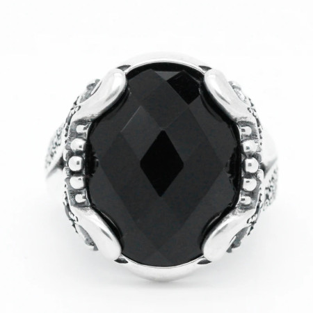 Anillo hecho a mano para hombre, de Plata de Ley 925 con piedra, diseño único Vintage, joyería fina para fiesta, regalo de moda