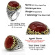 Vintage anillos de ágata para hombres plata sólida 925 Retro ágata Anillos y joyas para boda Engagemet/banda para fiesta anillos para los hombres anillos de piedra turquesa para hombre plata anillo con piedra para homb - malaquita tienda 36