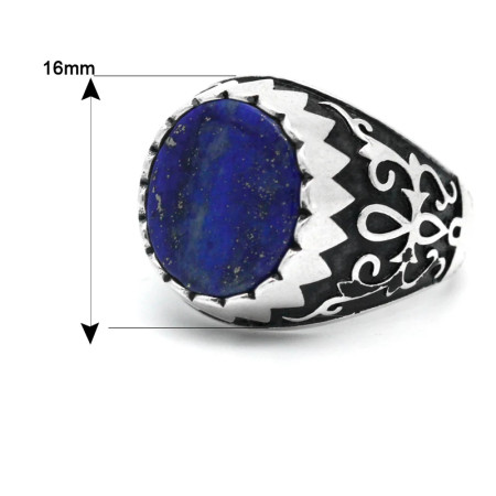 Anillo de Plata de Ley 925 con piedra de lapislázuli Natural para hombre, joyería de Turquía, anillo de gota de agua para dedo Anillo de Plata de Ley 925 con piedra de lapislázuli Natural para hombre, joyería de Turquía, anillo de gota de agua para dedo