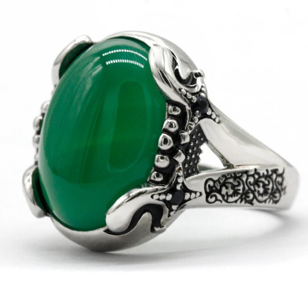 Anillos de boda de Plata de Ley 925 para hombre, con piedra de ágata Natural, Ágata turca hecha a mano, anillos Vintage de lujo Anillos de boda de Plata de Ley 925 para hombre, con piedra de ágata Natural, Ágata turca hecha a mano, anillos Vintage de lujo