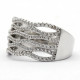 Anillo Circular Punk de circonita para mujer, diseño de onda hueca Irregular, joyería de dedo - malaquita tienda 36