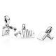 Colgante de libro de plata pura S925, regalo de inicio escolar, regalo de fiesta de graduación, joyería DIY, regalo de vacaciones de fiesta - malaquita tienda 36