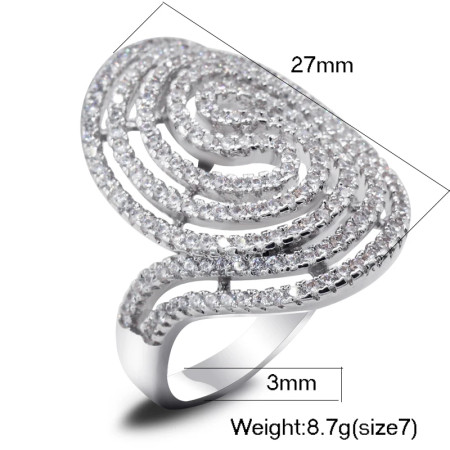 Nuevos anillos de moda para mujer, joyería nupcial de lujo para fiesta, anillo de compromiso de boda, hueco de alta calidad Nuevos anillos de moda para mujer, joyería nupcial de lujo para fiesta, anillo de compromiso de boda, hueco de alta calidad