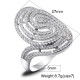 Nuevos anillos de moda para mujer, joyería nupcial de lujo para fiesta, anillo de compromiso de boda, hueco de alta calidad - malaquita tienda 36