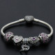 Pulsera de plata de ley 925 con cuentas de circonia cúbica, brazalete calado, regalo de boda, compromiso - malaquita tienda 36