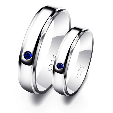 Anillos de plata esterlina 925 para mujer, joyería de moda, exquisitos anillos de circonita para pareja, regalos de compromiso grabados, 2 uds. Anillos de plata esterlina 925 para mujer, joyería de moda, exquisitos anillos de circonita para pareja, regalos de compromiso grabados, 2 uds.