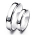 Anillos de plata esterlina 925 para hombre y mujer, sortija Lisa para parejas, banda de boda para amantes, puede grabar personalizado, 2 uds.