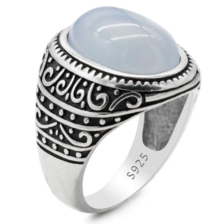 Aqeeq-Anillo de Plata de Ley 925 con piedra Natural para hombre y mujer, joyería Vintage de Turquía, engranaje Onxy, joyería de moda Aqeeq-Anillo de Plata de Ley 925 con piedra Natural para hombre y mujer, joyería Vintage de Turquía, engranaje Onxy, joyería de moda