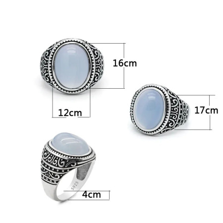Aqeeq-Anillo de Plata de Ley 925 con piedra Natural para hombre y mujer, joyería Vintage de Turquía, engranaje Onxy, joyería de moda Aqeeq-Anillo de Plata de Ley 925 con piedra Natural para hombre y mujer, joyería Vintage de Turquía, engranaje Onxy, joyería de moda