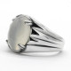 Anillo Vintage con piedra de ágata para hombre y mujer, Plata de Ley 925, piedra de ágata Natural, joyería hermosa, regalo de Navidad, Size6-12 - malaquita tienda 36