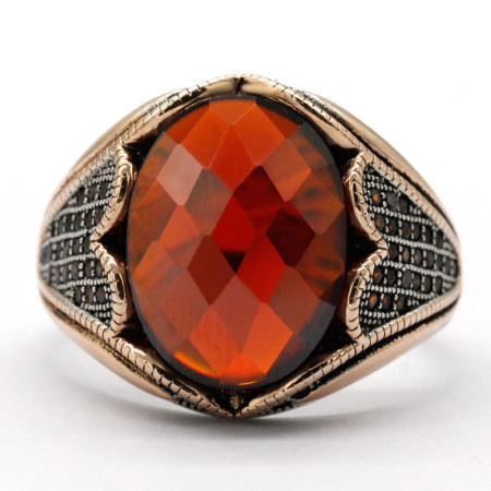 Anillo Vintage de Plata de Ley 925 para hombre y mujer, anillo de piedra de circón 5A, garantizado, diseño exquisito, joyería hermosa, regalo