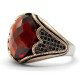 Anillo Vintage de Plata de Ley 925 para hombre y mujer, anillo de piedra de circón 5A, garantizado, diseño exquisito, joyería hermosa, regalo - malaquita tienda 36