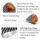 Turcos clásicos de los hombres y las mujeres anillo de cuarcita Natural de Plata de Ley 925 de moda Retro compromiso/regalo de anillo de boda - malaquita tienda 36