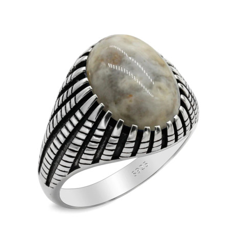 Anillo de piedra de ágata loca Natural para hombres y mujeres, diseño clásico de estilo Punk, anillo turco de ágata de Plata de Ley 925, regalo de joyería para hombres Anillo de piedra de ágata loca Natural para hombres y mujeres, diseño clásico de estilo Punk, anillo turco de ágata de Plata de Ley 925, regalo de joyería para hombres