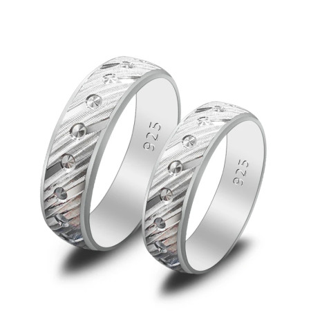 Anillo de Plata de Ley 925 para hombre y mujer, estilo clásico, diseño exquisito, anillo de boda único, regalo exquisito