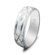 Anillos de pareja de Plata de Ley 925 para hombres y mujeres, estilo clásico, diseño exquisito, anillo de boda, regalo del Día de San Valentín, nuevo estilo - malaquita tienda 36