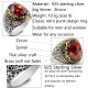 Anillo de Plata de Ley 925 con diseño de patrón, joyería de boda de estilo Punk turco, anillos de compromiso/fiesta para hombres y mujeres - malaquita tienda 36