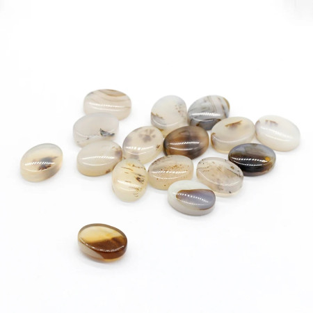 Piedra Natural de ágata del océano, cuentas ovaladas de gran grosor, anillo colgante, pendientes, accesorios de joyería Piedra Natural de ágata del océano, cuentas ovaladas de gran grosor, anillo colgante, pendientes, accesorios de joyería