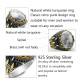 Anillo ovalado de alta calidad para hombre, joyería de plata 925, estilo Punk turco, fiesta de amigos - malaquita tienda 36