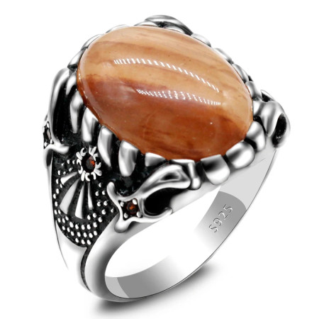 Anillo de Plata de Ley 925 con piedra de cuarzo Natural para hombre, conjunto de joyería para amantes del estilo Punk Vintage, conjunto de anillos, anillo de plata tailandesa para mujer Anillo de Plata de Ley 925 con piedra de cuarzo Natural para hombre, conjunto de joyería para amantes del estilo Punk Vintage, conjunto de anillos, anillo de plata tailandesa para mujer