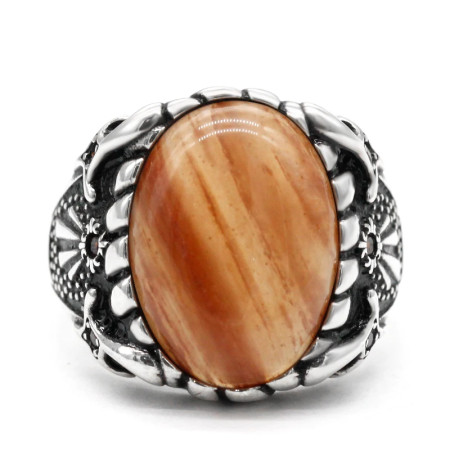 Anillo de Plata de Ley 925 con piedra de cuarzo Natural para hombre, conjunto de joyería para amantes del estilo Punk Vintage, conjunto de anillos, anillo de plata tailandesa para mujer Anillo de Plata de Ley 925 con piedra de cuarzo Natural para hombre, conjunto de joyería para amantes del estilo Punk Vintage, conjunto de anillos, anillo de plata tailandesa para mujer