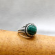 Anillo de plata 925 Vintage de malaquita Natural para hombre, regalo, anillo del Día conmemorativo, anillo de estilo Punk Vintage, conjunto de joyería, anillo para mujer - malaquita tienda 36