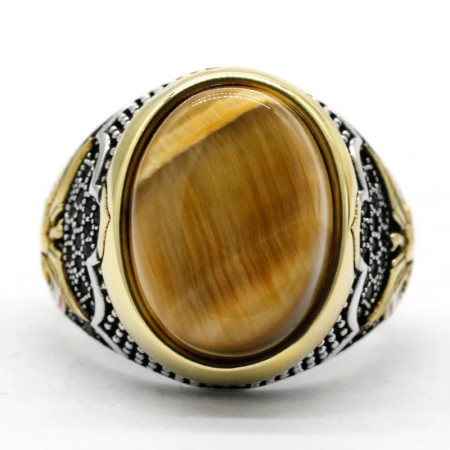 Anillo de plata de ley S925 con ágata Natural negra para hombre, joyería Punk turca Vintage, conjunto de joyas de tendencia, anillos para pareja, anillos para mujer