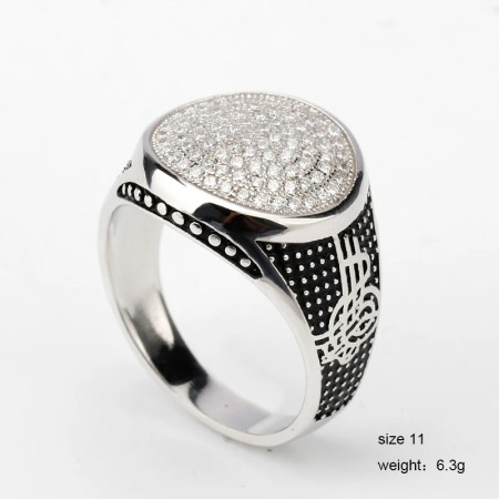Anillo clásico de Plata de Ley 925 para hombre, anillo de circonita cúbica transparente de rodio, conjunto de joyería exquisita, anillo de pareja de San Valentín Anillo clásico de Plata de Ley 925 para hombre, anillo de circonita cúbica transparente de rodio, conjunto de joyería exquisita, anillo de pareja de San Valentín