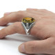 Anillo Vintage para hombre y mujer, de Plata de Ley 925 con diseño de piedra Imperial roja Natural ovalada, conjunto de joyería, anillo de pareja - malaquita tienda 36