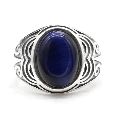 Anillo de Plata de Ley 925 con piedra de ojo de tigre Natural para hombre y mujer, conjunto de joyería de plata tailandesa, estilo Retro, novedad Anillo de Plata de Ley 925 con piedra de ojo de tigre Natural para hombre y mujer, conjunto de joyería de plata tailandesa, estilo Retro, novedad
