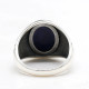 Anillo de Plata de Ley 925 con piedra de ojo de tigre Natural para hombre y mujer, conjunto de joyería de plata tailandesa, estilo Retro, novedad - malaquita tienda 36