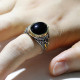 Anillos de plata de ley 925 con piedra de ágata Natural para hombre y mujer, conjunto de anillos de pareja Vintage, joyería tailandesa de moda - malaquita tienda 36