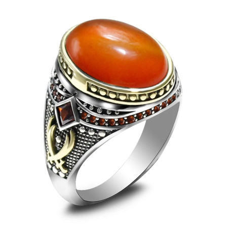 Anillo de plata 925 hecho a mano para hombre y mujer, joyería vintage punk, Ágata roja natural, regalo de Navidad, a la moda Anillo de plata 925 hecho a mano para hombre y mujer, joyería vintage punk, Ágata roja natural, regalo de Navidad, a la moda