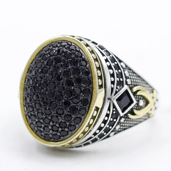 Anillo de plata de ley s925 auténtica, regalo hecho a mano para hombres, estilo punk de moda, lujo ligero, regalo de aniversario de vacaciones - malaquita tienda 36