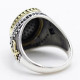 Anillo de plata de ley s925 auténtica, regalo hecho a mano para hombres, estilo punk de moda, lujo ligero, regalo de aniversario de vacaciones - malaquita tienda 36