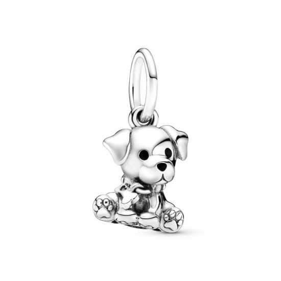 Cuentas colgantes de plata S925 de la serie Animal, regalo de Festival, recuerdo de Animal, perro, dinosaurio, erizo, búho, Koala, Mariquita de siete estrellas - malaquita tienda 36