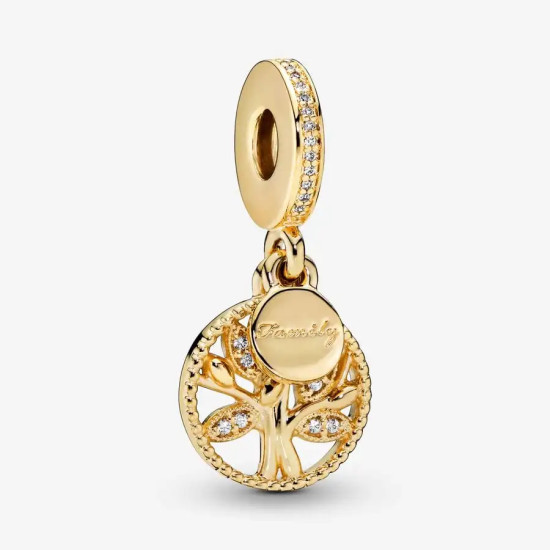 Colgante de cuentas de plata S925 para niña, pulsera de bricolaje, regalo de árbol familiar, joyería - malaquita tienda 36
