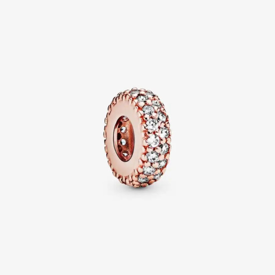 Espaciador de plata S925 para joyería, decoración de cuentas, regalo de vacaciones, pulsera DIY, decoración de oro rosa - malaquita tienda 36