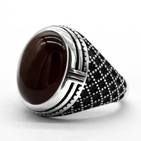 Anillos de plata 925 anillos de plata esterlina anillos de hombre piedra de ágata Natural Vintage estilo pavo real joyería regalos anillo para mujer Anillos de plata 925 anillos de plata esterlina anillos de hombre piedra de ágata Natural Vintage estilo pavo real joyería regalos anillo para mujer