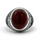 Anillos de plata 925 anillos de plata esterlina anillos de hombre piedra de ágata Natural Vintage estilo pavo real joyería regalos anillo para mujer - malaquita tienda 36