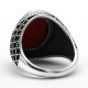 Anillos de plata 925 anillos de plata esterlina anillos de hombre piedra de ágata Natural Vintage estilo pavo real joyería regalos anillo para mujer - malaquita tienda 36